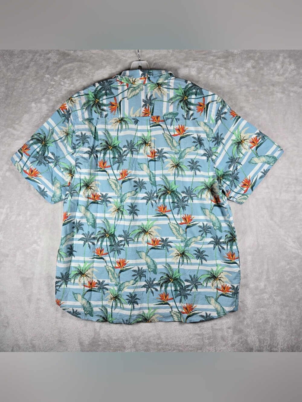 Tommy Bahama Mens XL Button Shirt Nova Wave Palmero Stripe Floral Seersucker NWT - Picture 2 of 10